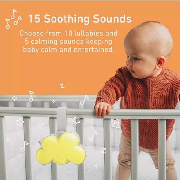 Purebaby Baby Cloud Portable Sound Machine & Night Light Soothing Sleep Sounds - Picture 6 of 11